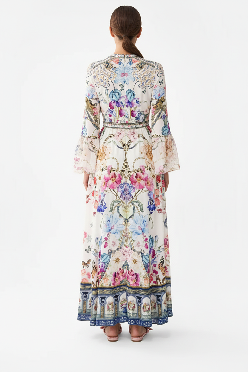 Campbell™ | Ivory Garden Bloom Maxi Dress