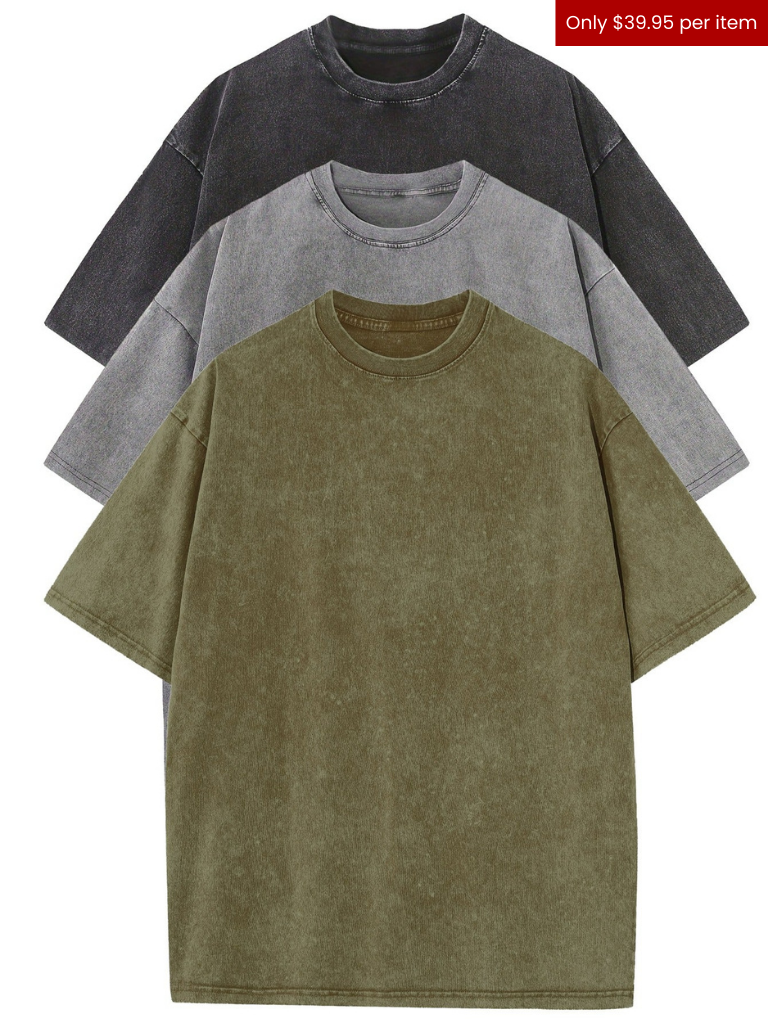 ESSENTIA™ - RELAXED COTTON TEE SET - (3 PACK)