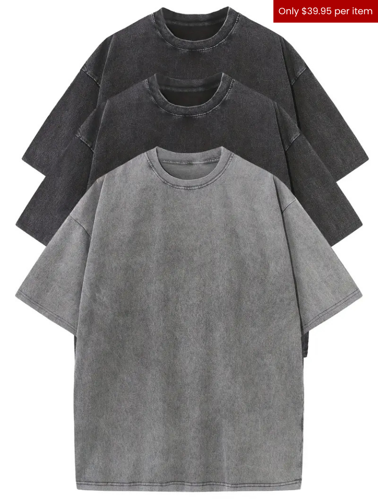 ESSENTIA™ - RELAXED COTTON TEE SET - (3 PACK)