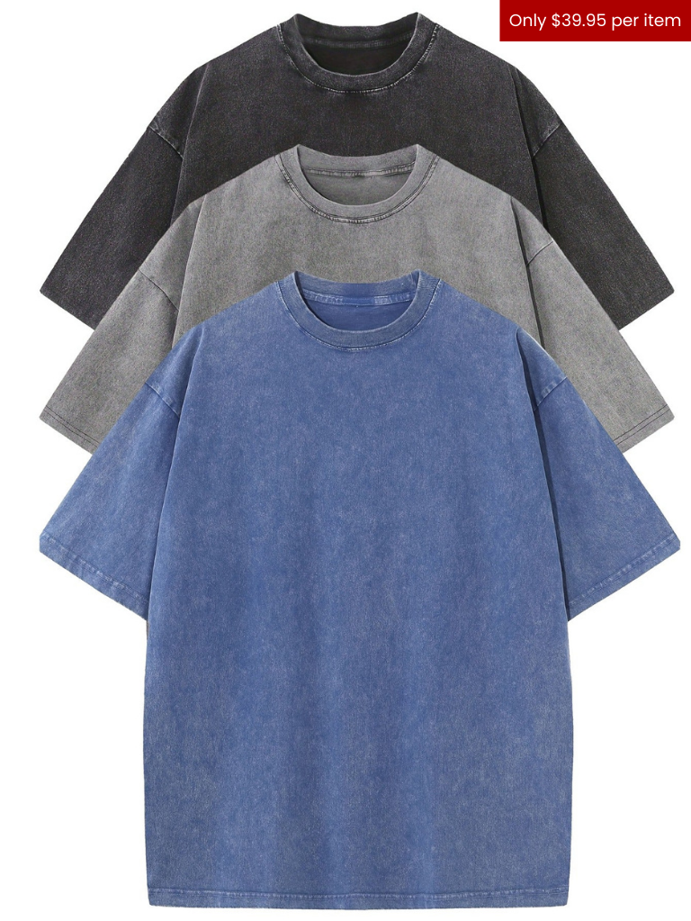ESSENTIA™ - RELAXED COTTON TEE SET - (3 PACK)