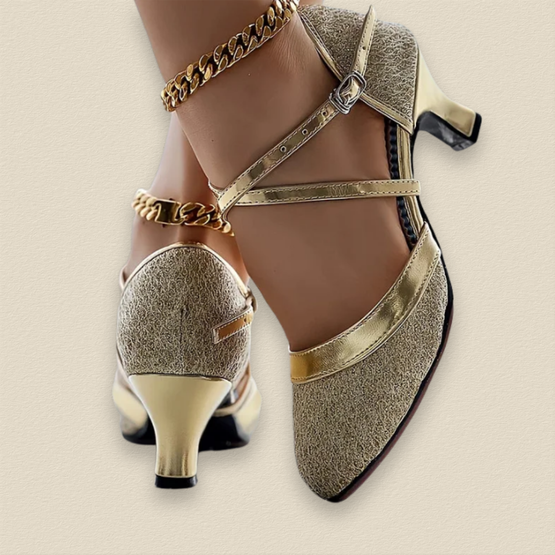 Serapyne | Elegant Heeled Shoes with Double Straps