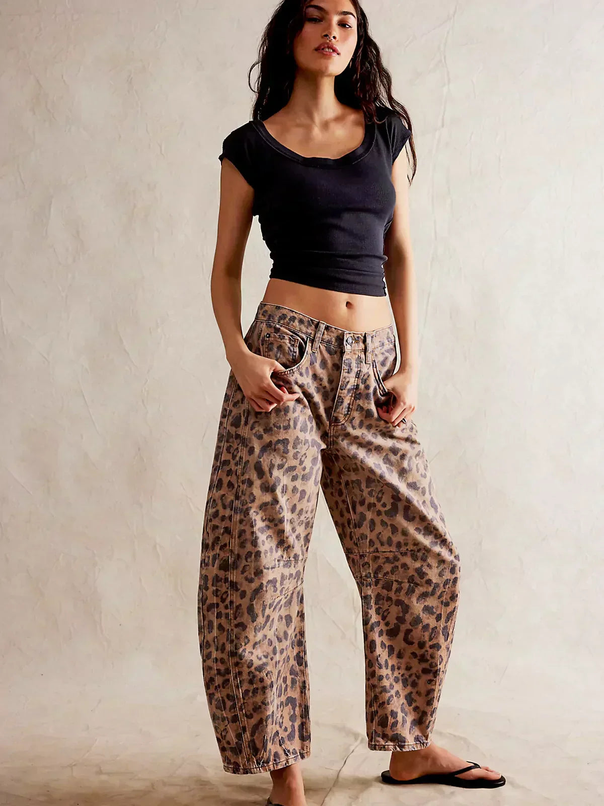 EDITH | COMFORTABLE LEOPARD TROUSERS