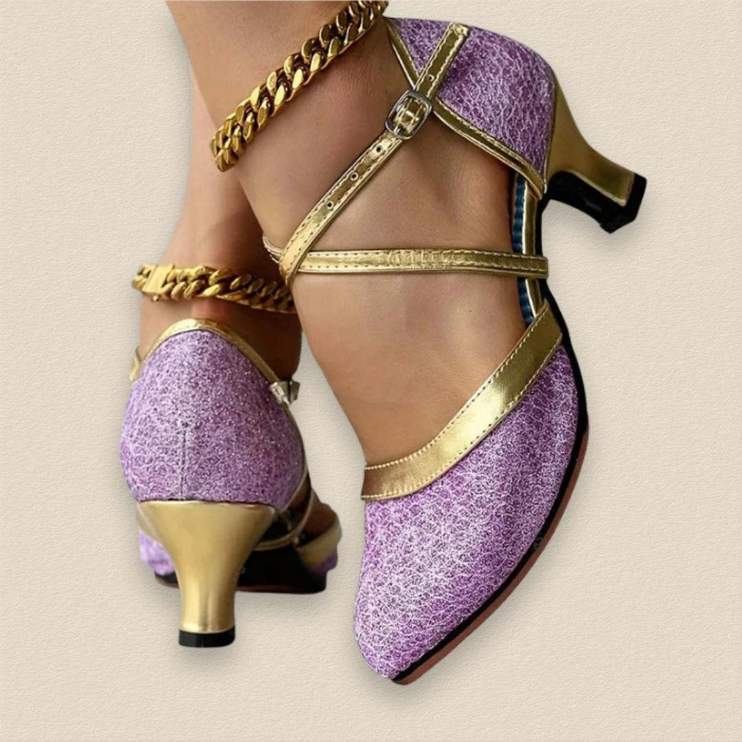 Serapyne | Elegant Heeled Shoes with Double Straps