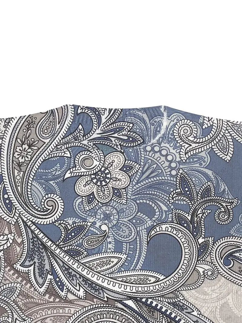 Talbot | Blue Boho Sweater