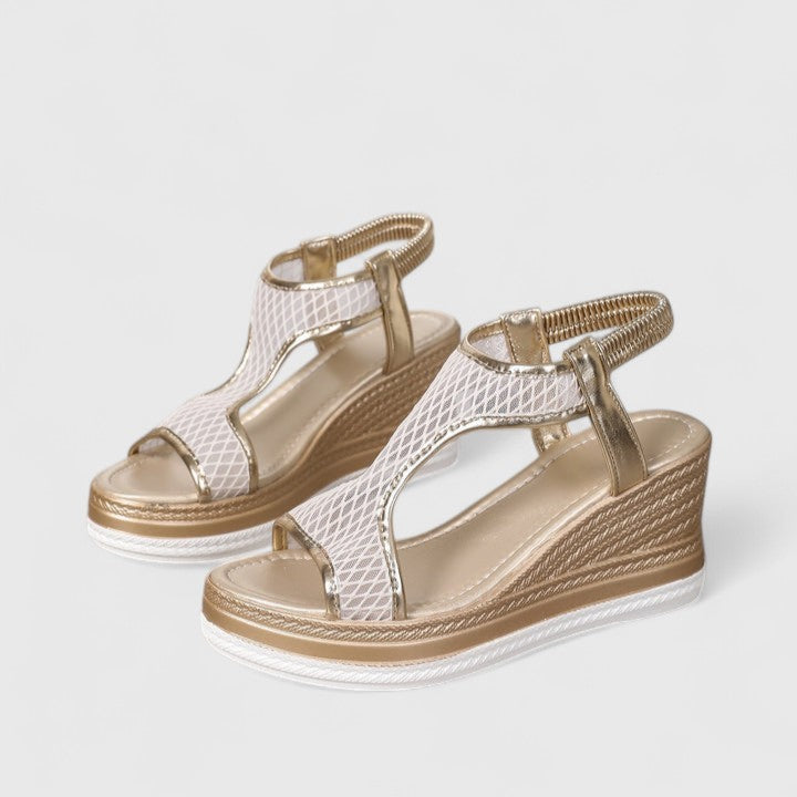 Sylvia | Women's T-strap wedge heels