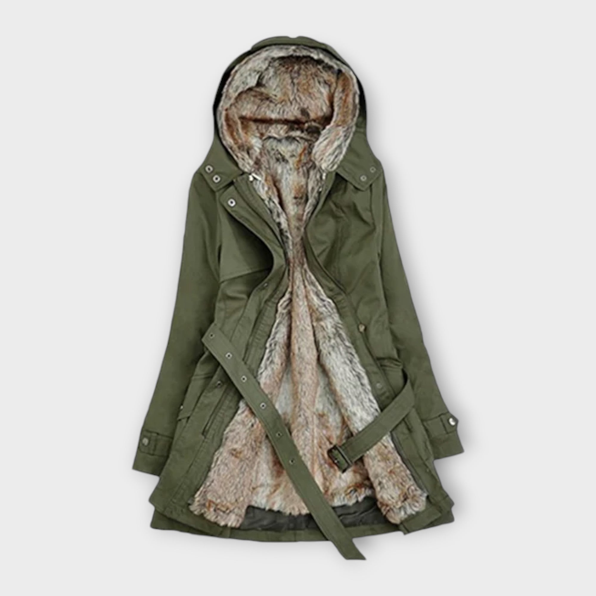 Campbell™ | Wool Coat with Floral Lining