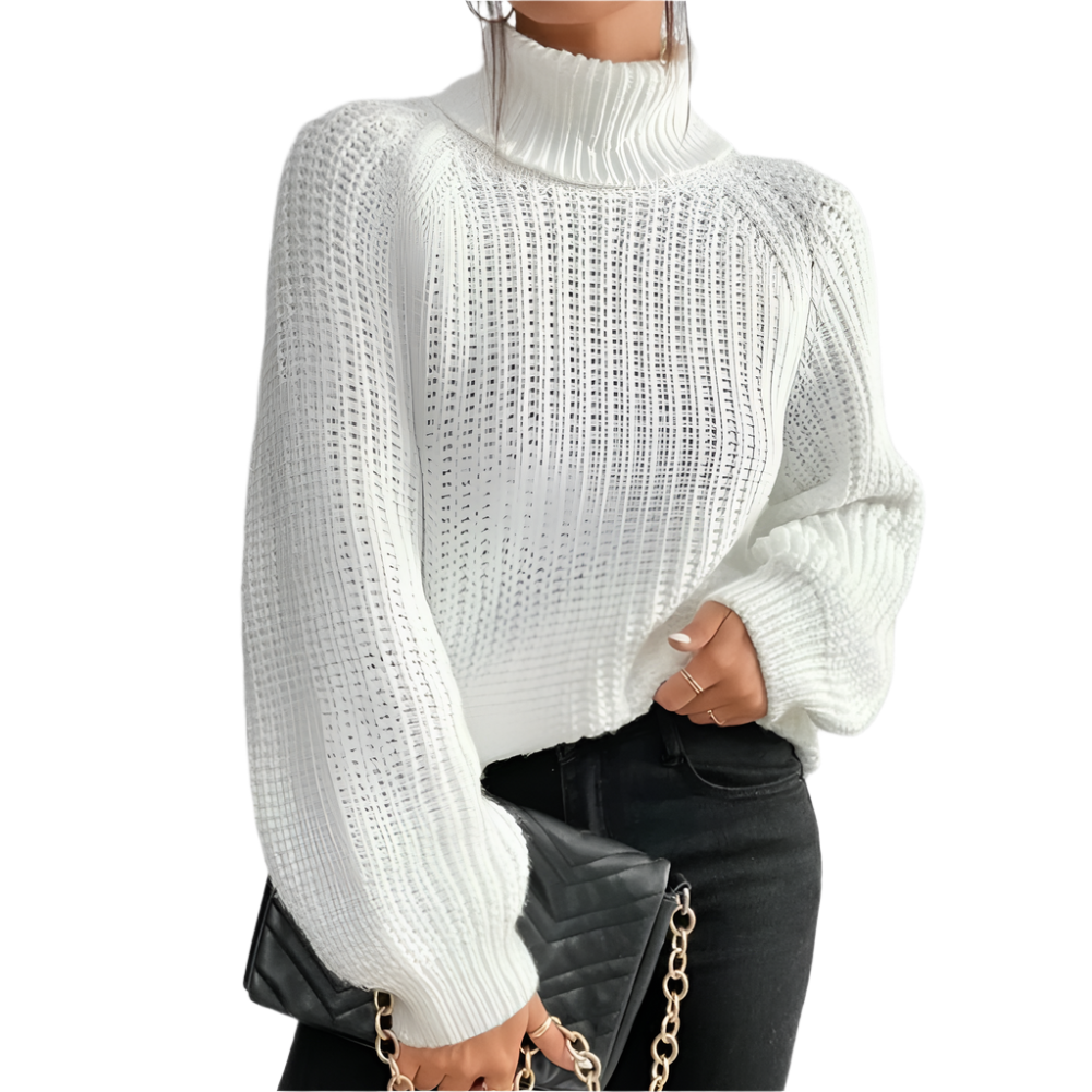 Isabelle – Cotton Ladies' Turtleneck for Winter