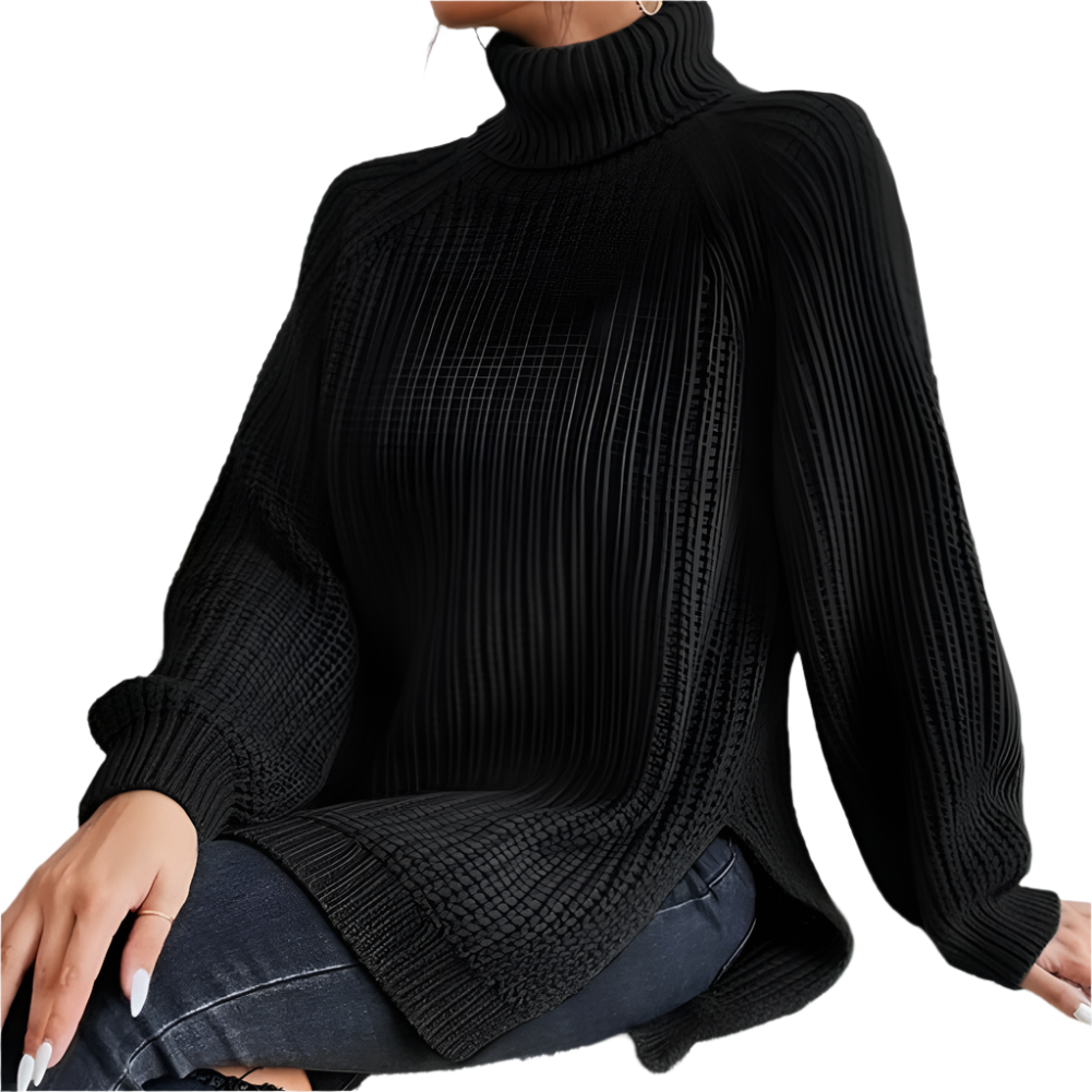 Isabelle – Cotton Ladies' Turtleneck for Winter
