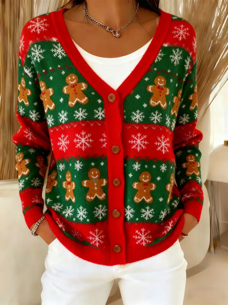 Campbell™ | Gingerbread Fair Isle Cardigan