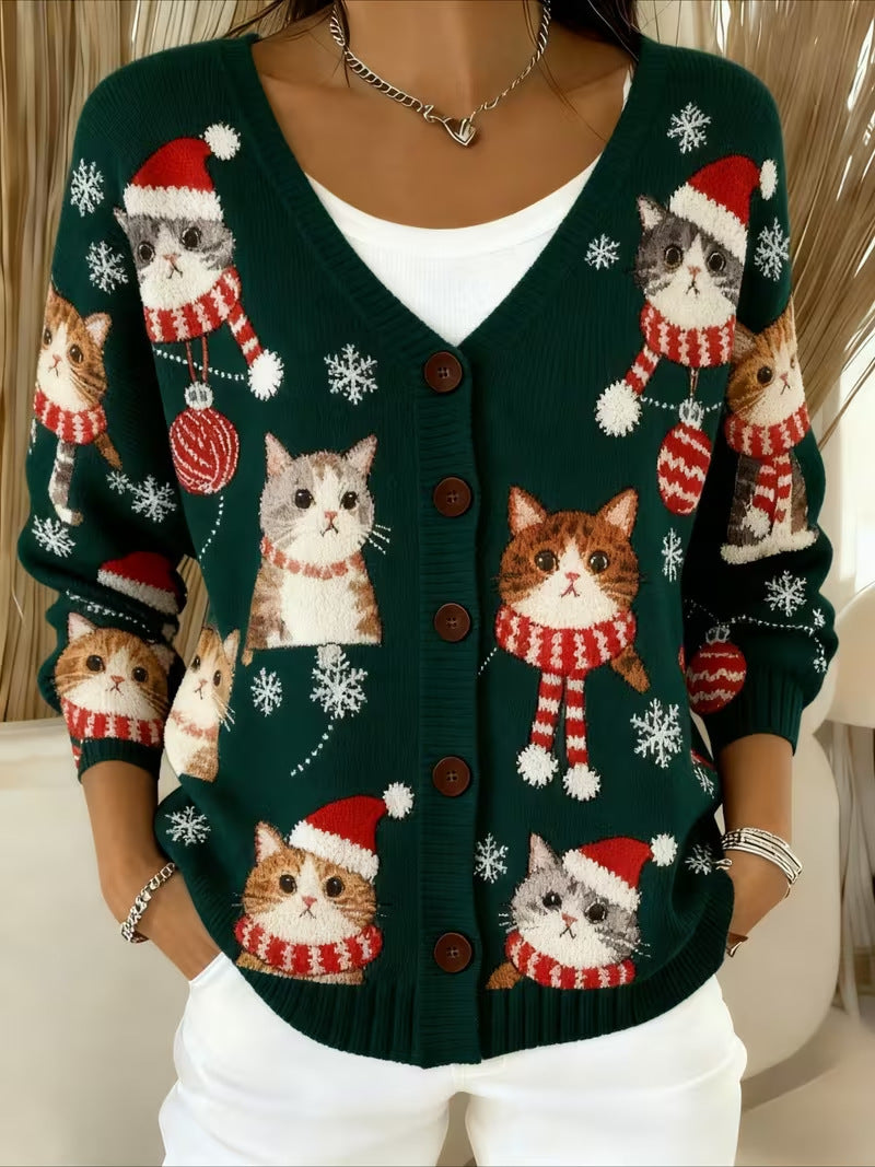 Campbell™ | Santa Kitten Cardigan