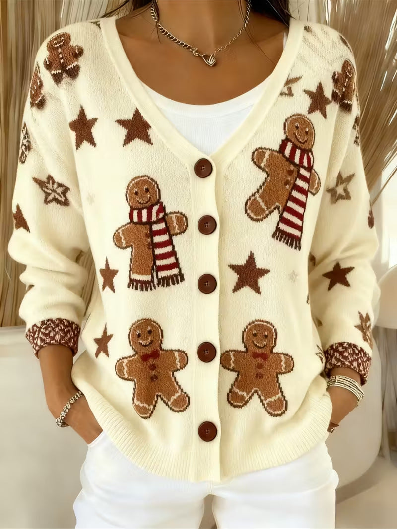 Campbell™ | Gingerbread Scarf Cardigan