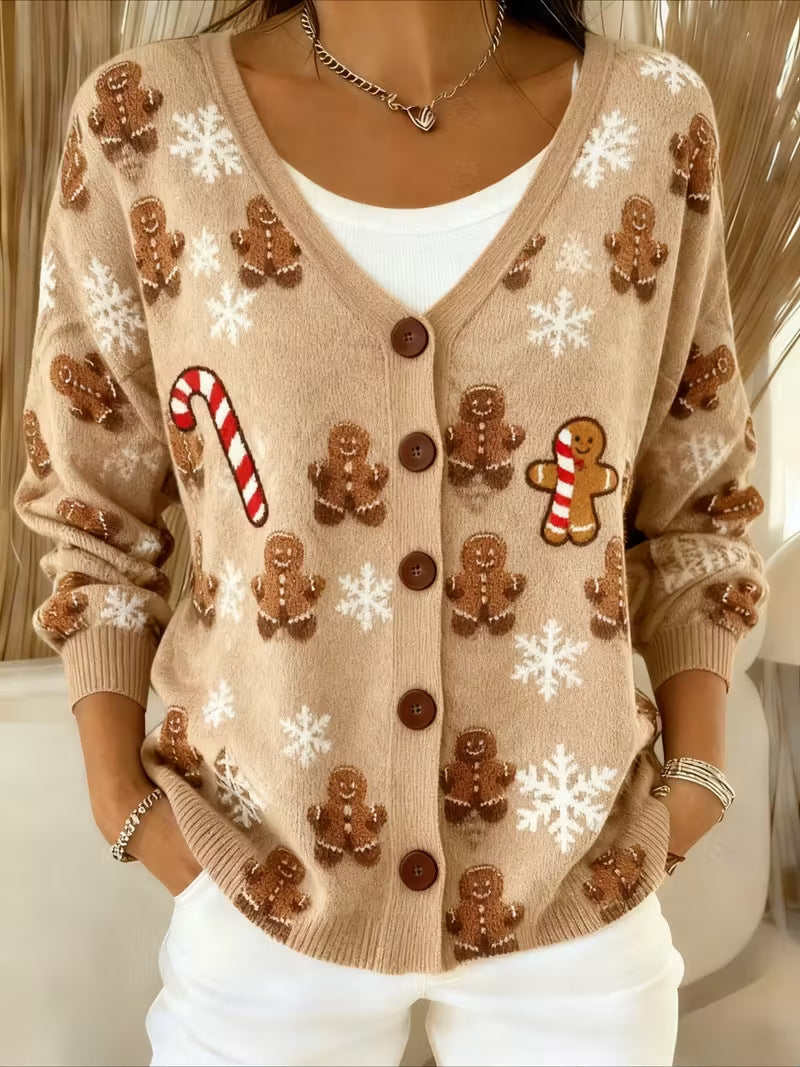 Campbell™ | Gingerbread Man Cardigan