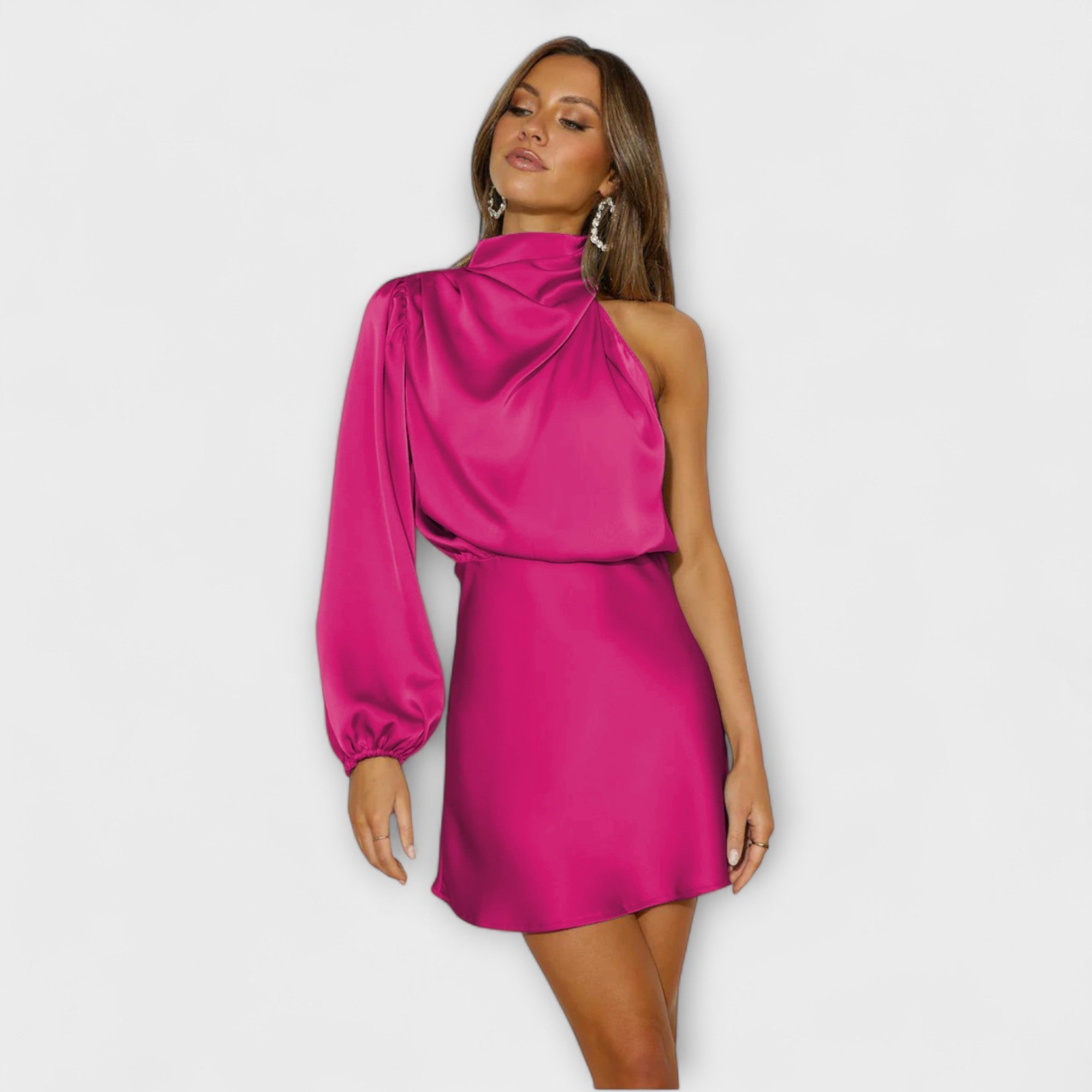 Campbell™ | Asymmetrical Draped Dress