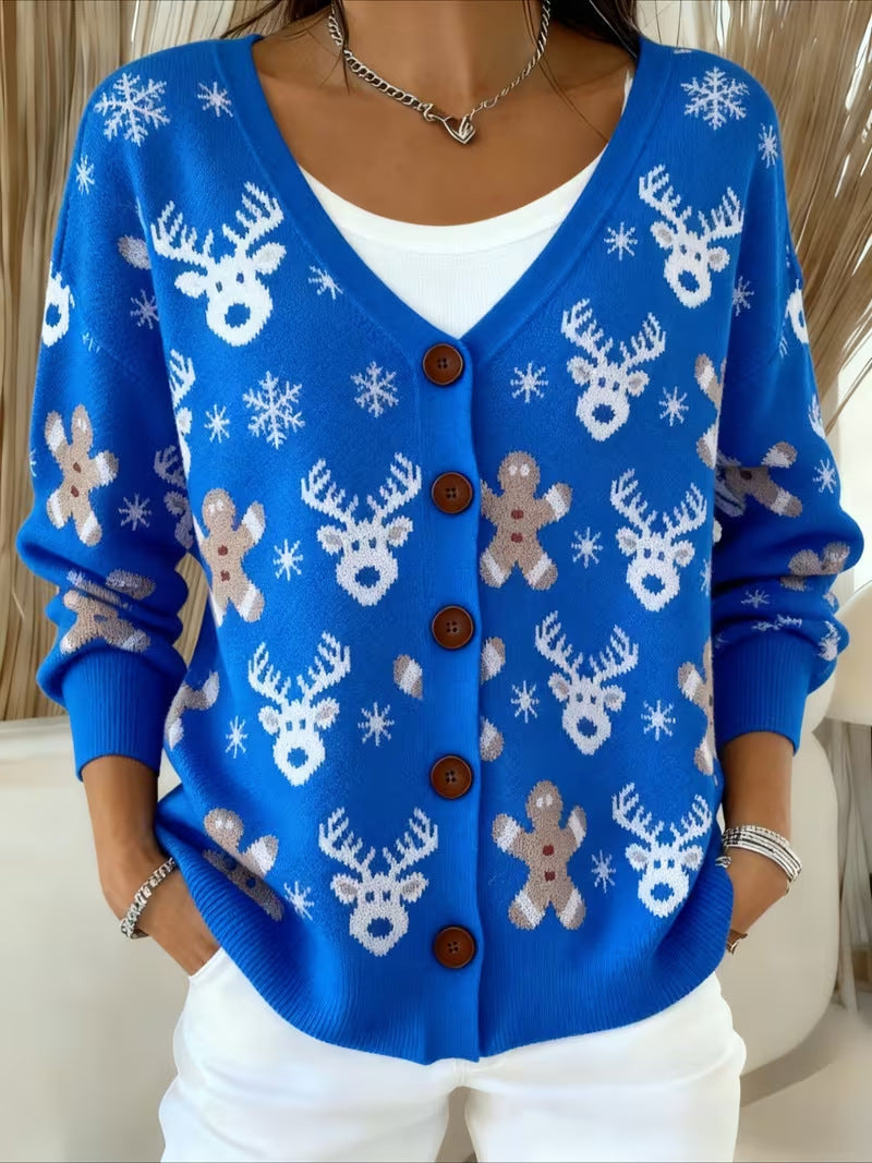 Campbell™ | Reindeer Fair Isle Cardigan