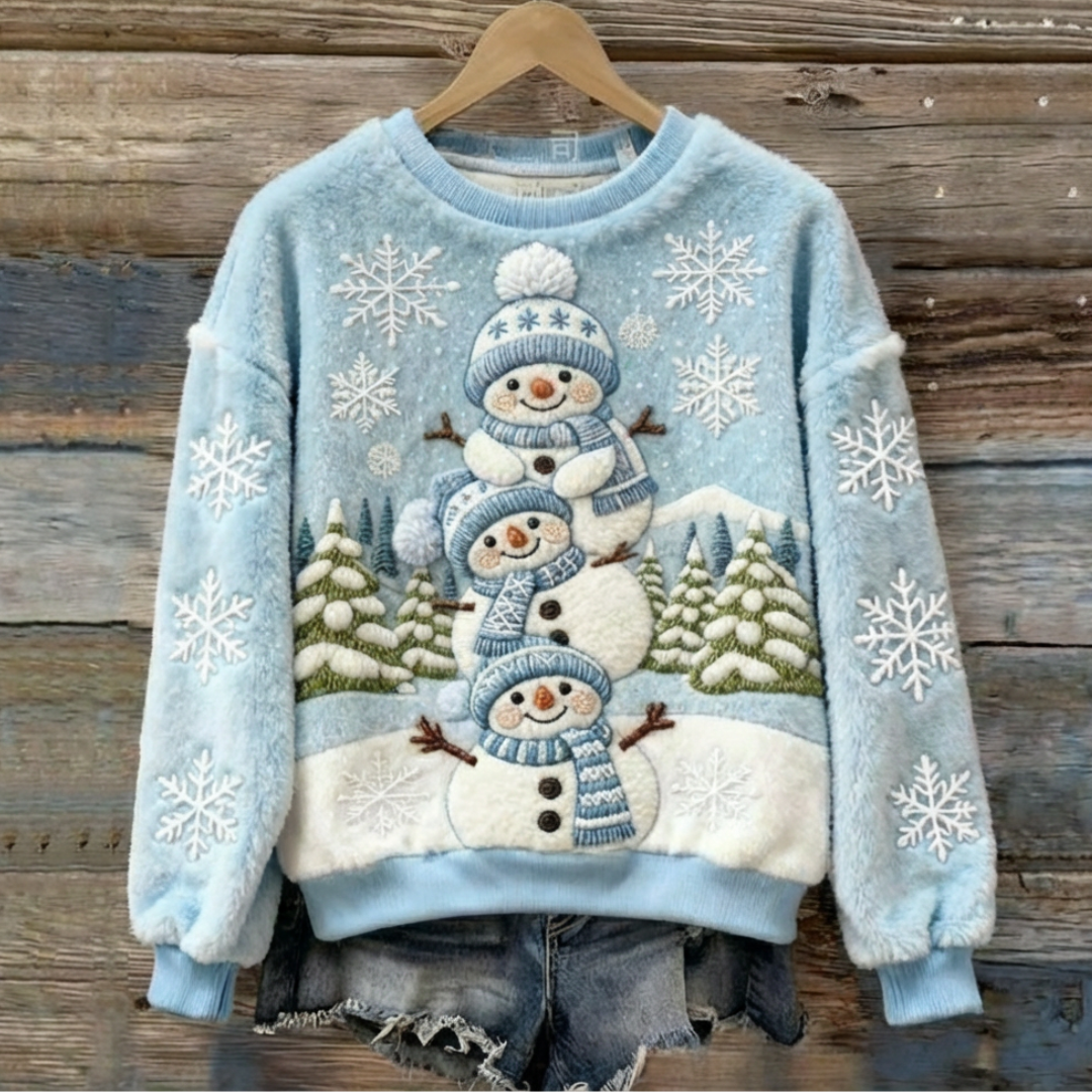 Talbot™ | Snowman Family Fluffy Sweater