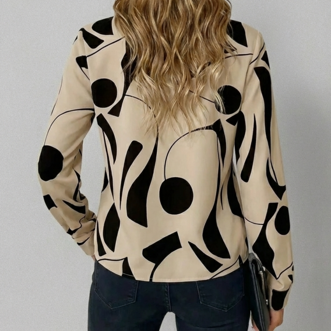 Campbell™ | Abstract Geo Print Blouse
