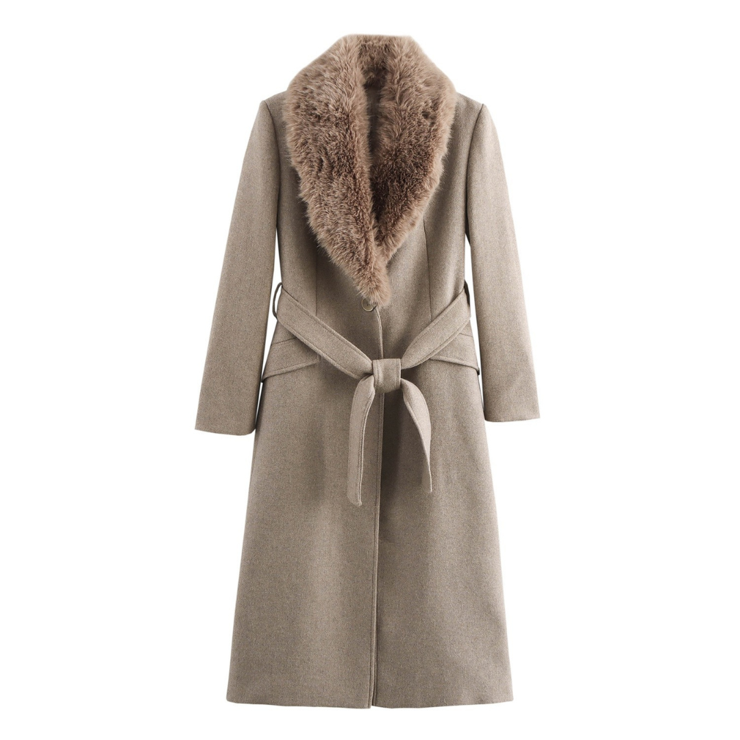Campbell™ | Vienna Faux Fur Collar Coat