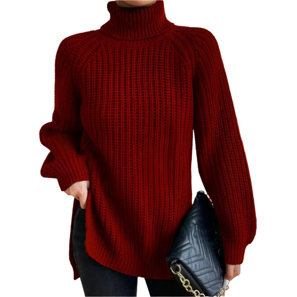 Isabelle – Cotton Ladies' Turtleneck for Winter