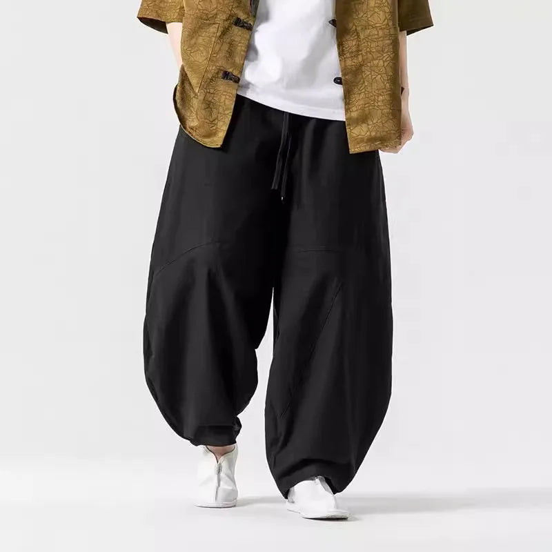 Tessuto™ - OVERSIZED COTTON TROUSERS WITH RELAXED FIT