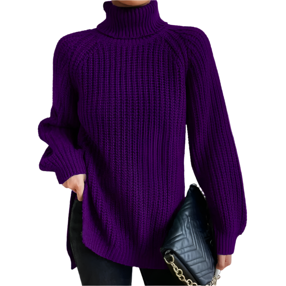 Isabelle – Cotton Ladies' Turtleneck for Winter