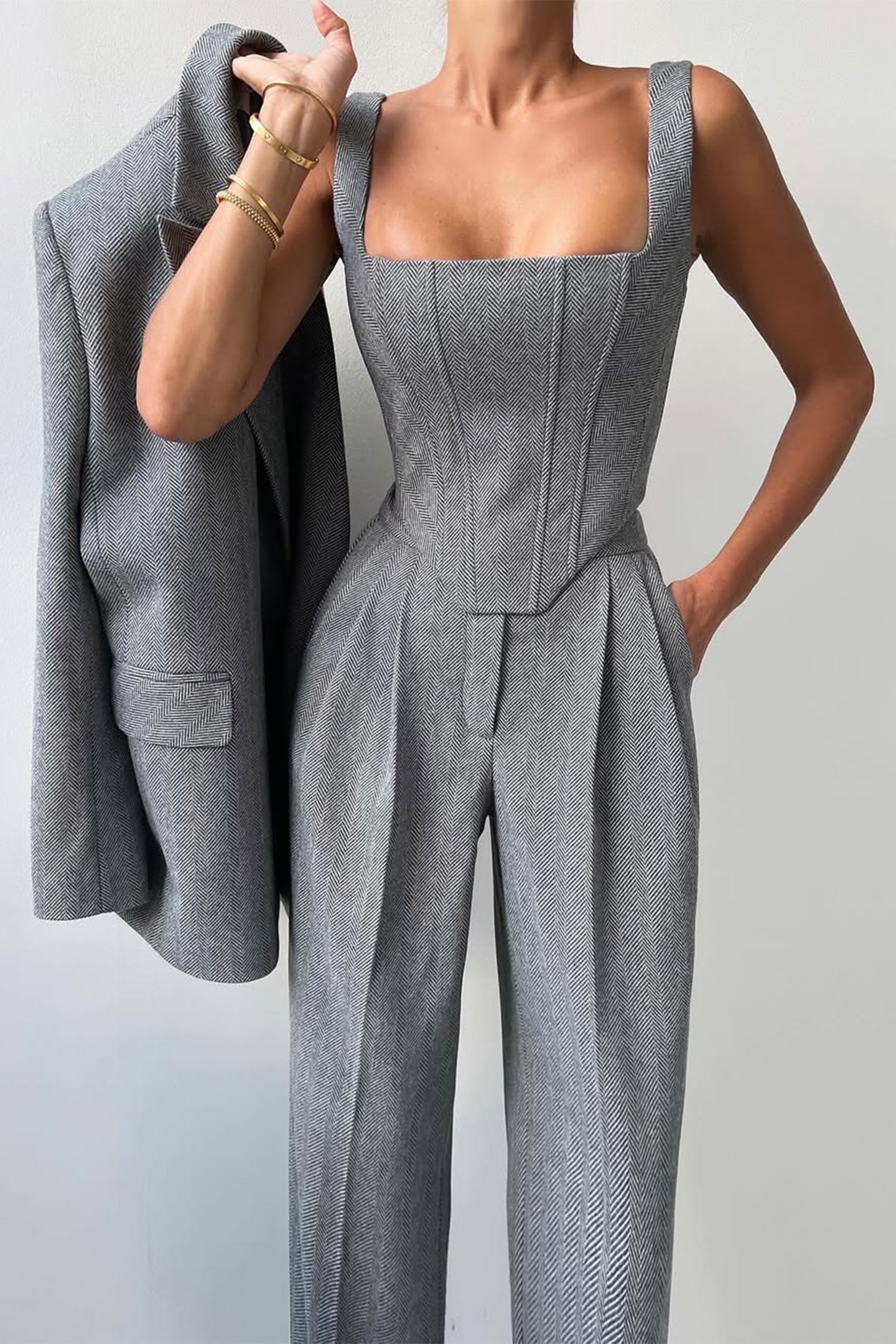Campbell™ | Three-Piece Set with Double-Breasted Blazer