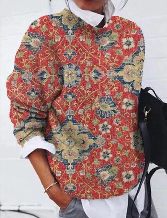 Talbot | Trendy Floral Sweater
