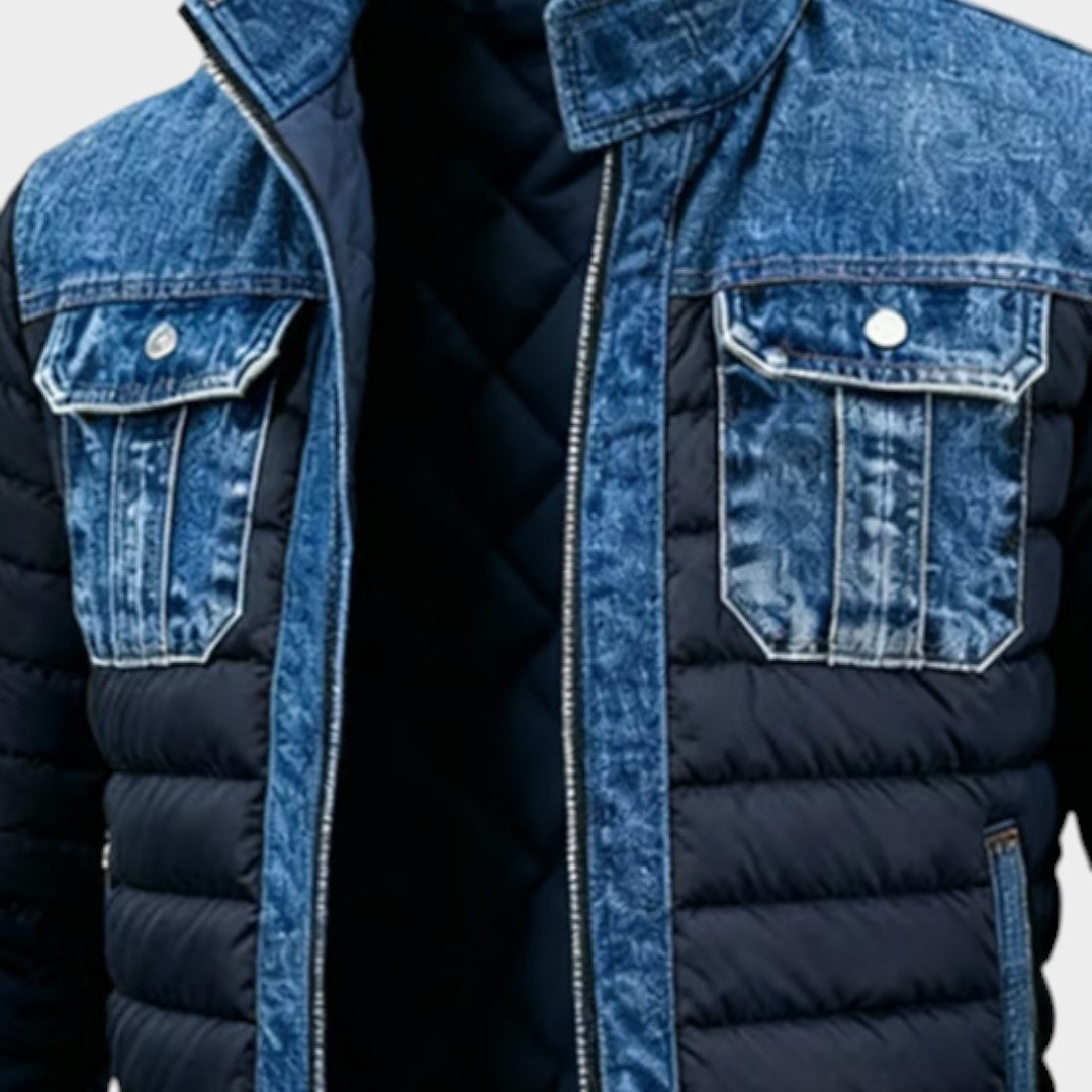 Leon™ | Hybrid Denim Padded Jacket for an Urban Style