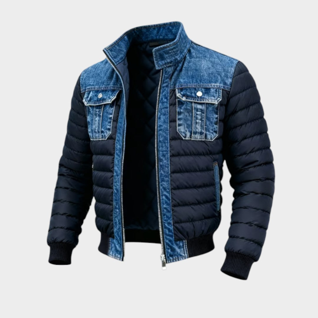 Leon™ | Hybrid Denim Padded Jacket for an Urban Style