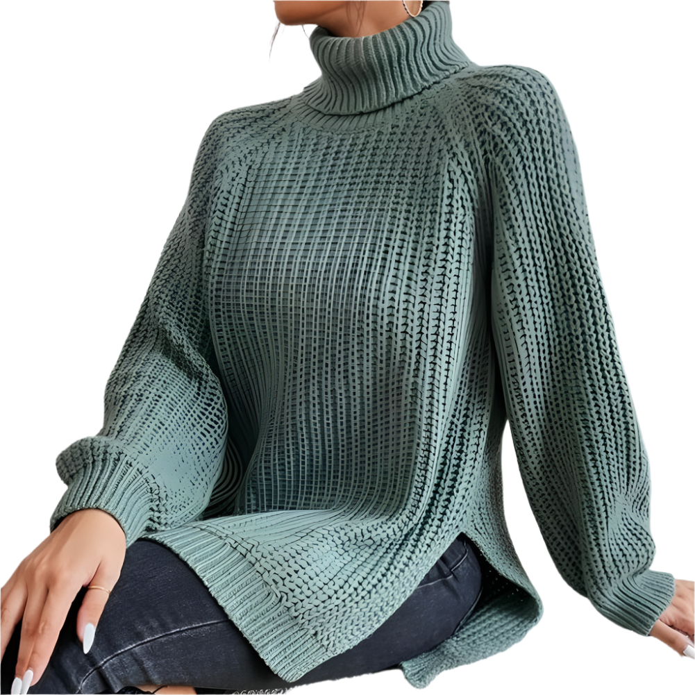 Isabelle – Cotton Ladies' Turtleneck for Winter