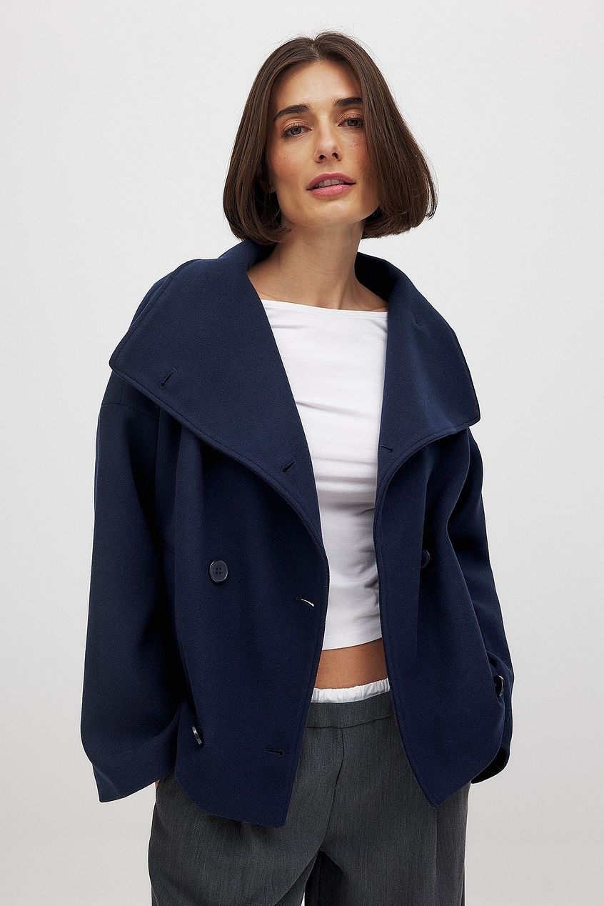 Campbell™ | Short Wool Jacket with Double Closure