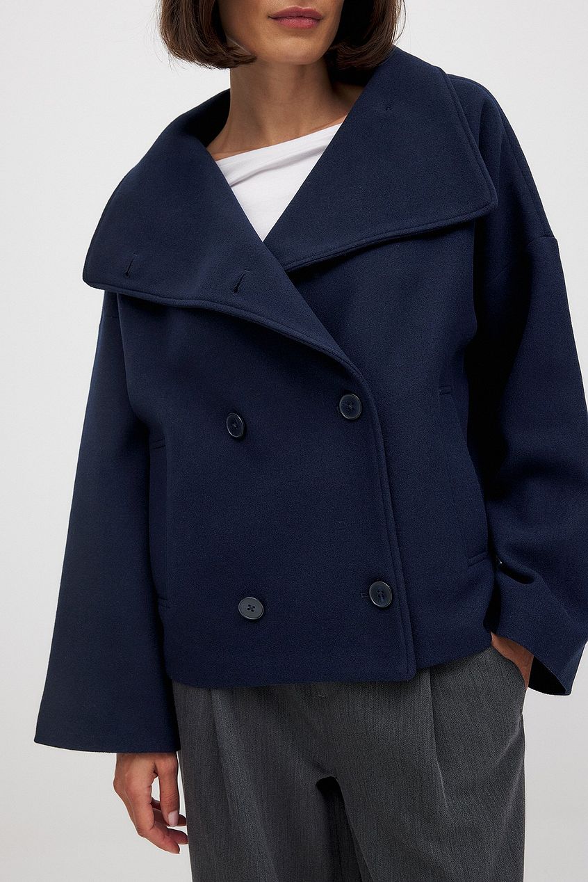 Campbell™ | Short Wool Jacket with Double Closure