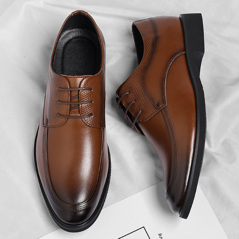 Shiny Leather Oxford Boots - Viretti
