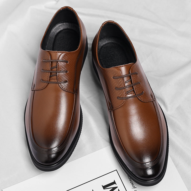 Shiny Leather Oxford Boots - Viretti