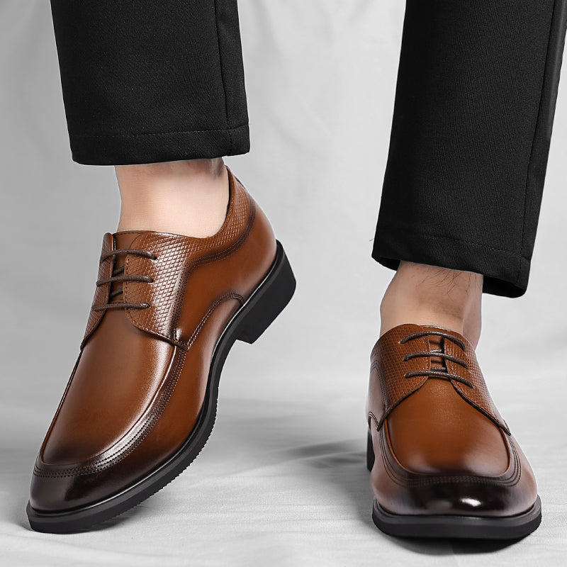 Shiny Leather Oxford Boots - Viretti