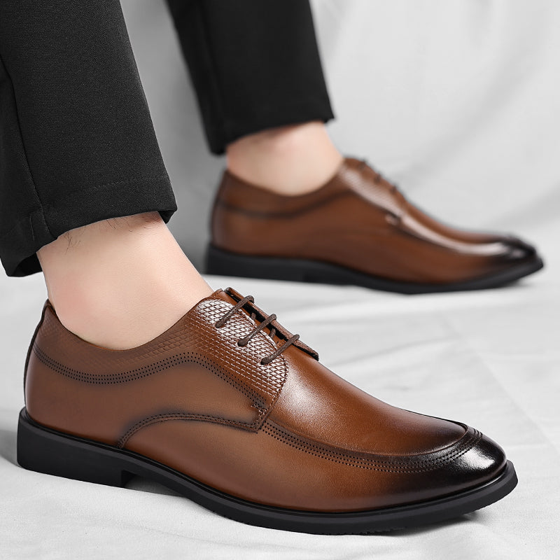 Shiny Leather Oxford Boots - Viretti