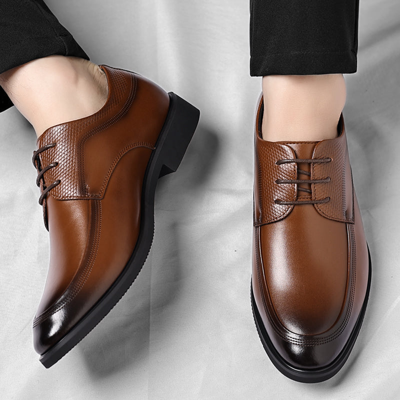 Shiny Leather Oxford Boots - Viretti