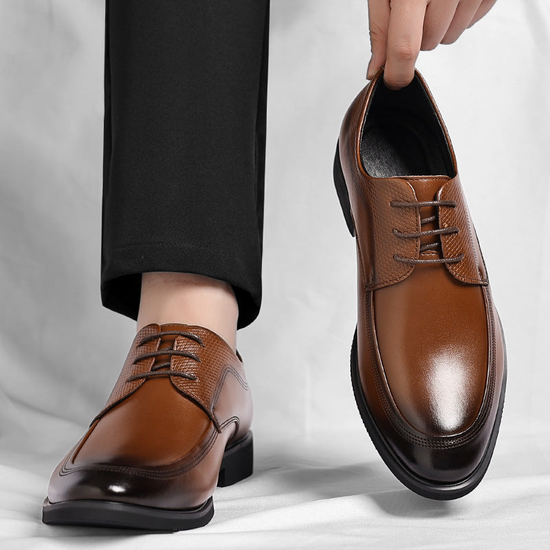 Shiny Leather Oxford Boots - Viretti