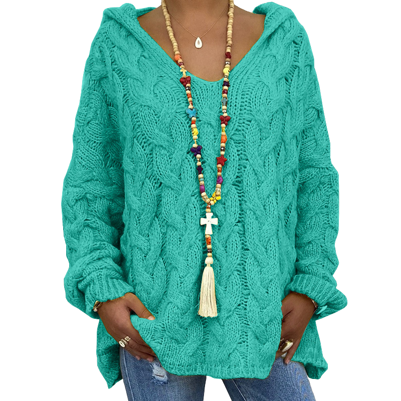 Campbell™ | Cable Knit Hooded Sweater