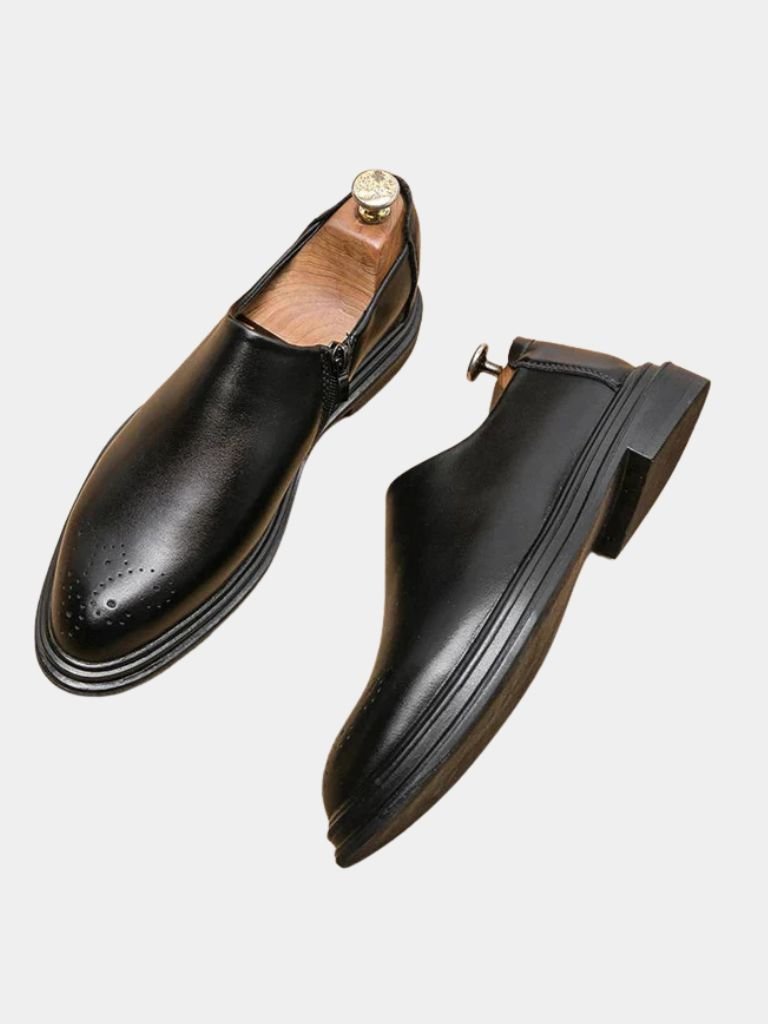 Brun Prestige Leather Loafers - Viretti