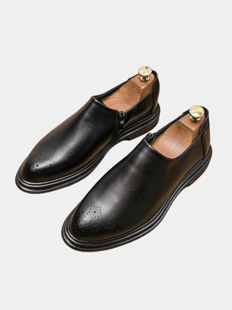 Brun Prestige Leather Loafers - Viretti