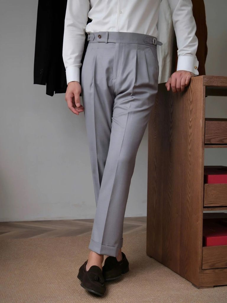 Classic Genova Sidetab Pants - Viretti