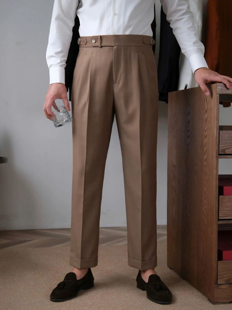 Classic Genova Sidetab Pants - Viretti