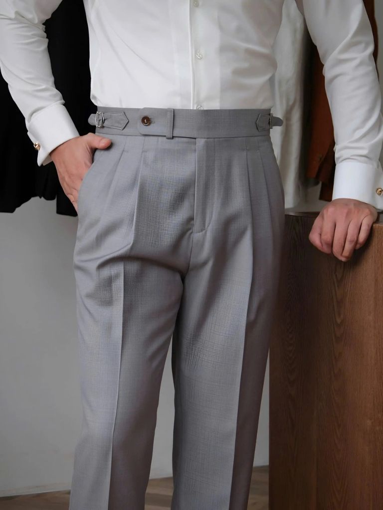 Classic Genova Sidetab Pants - Viretti