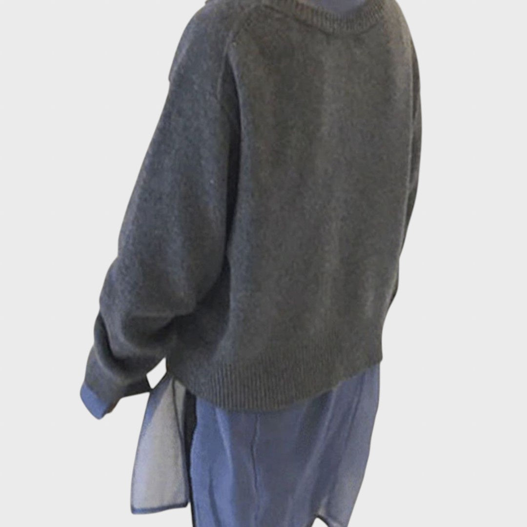 Campbell™ | Soft Sweater with Playful Button Closure Detail