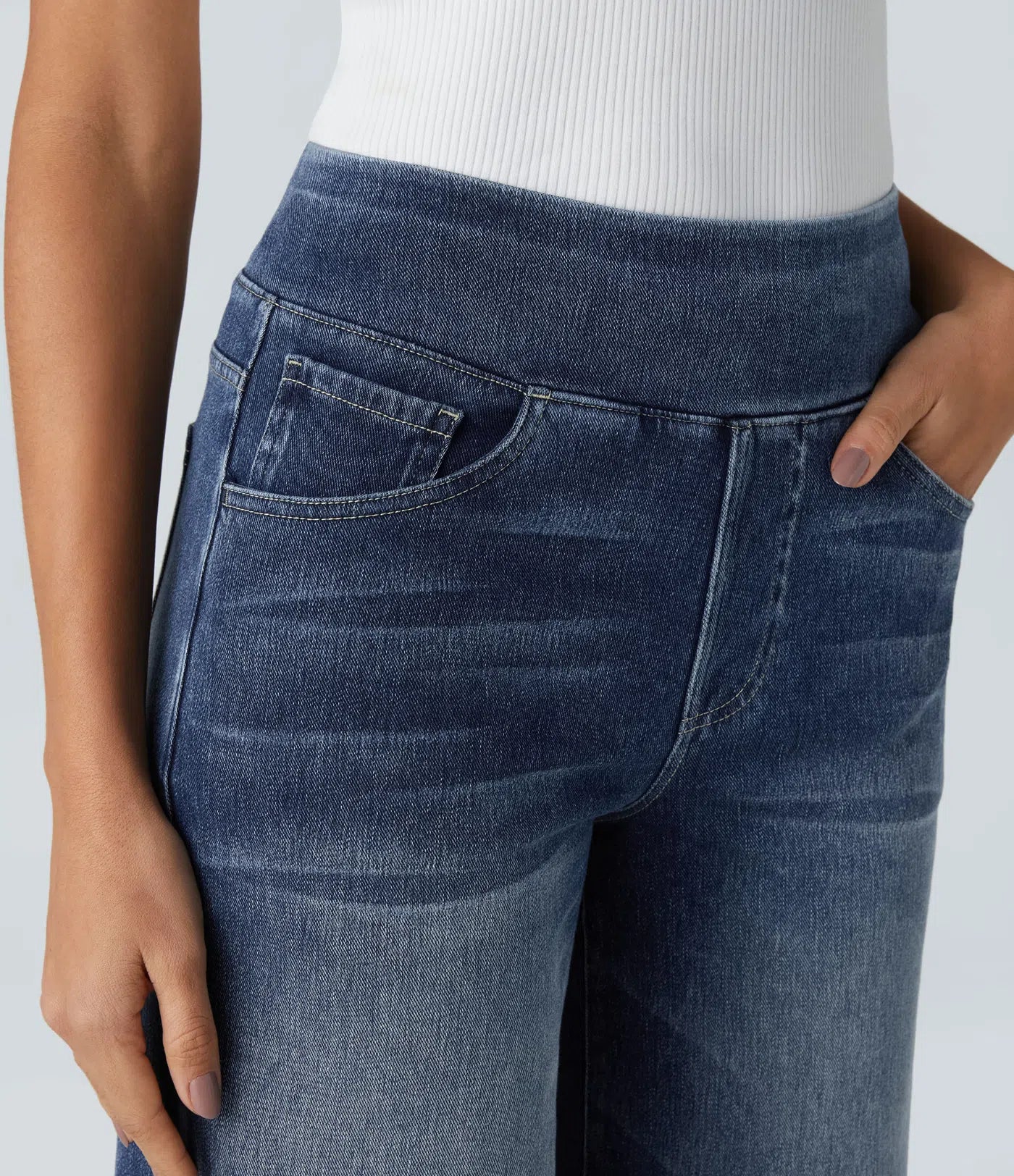 Eva - High-Waisted Stretch Trousers