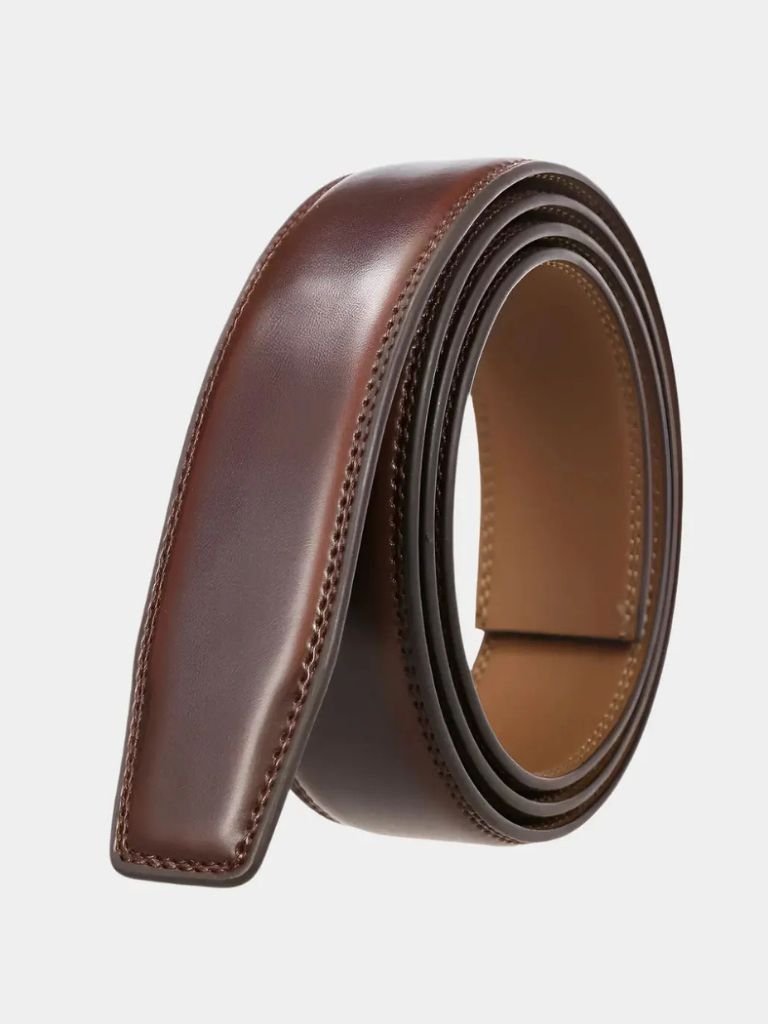 Elegant Essential Leather Belt Without Buckle - Viretti