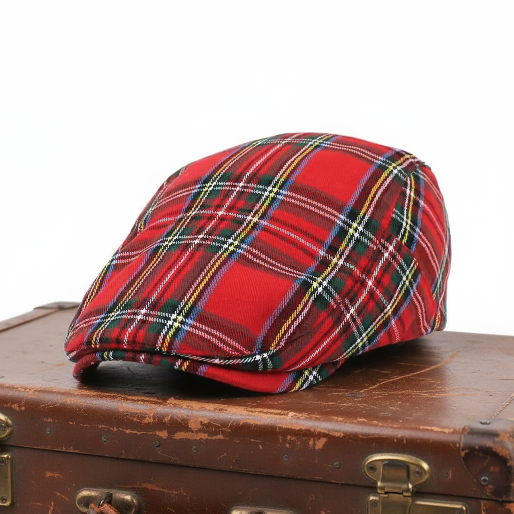 Ivy Cap in Tartan Cotton | BOSTON