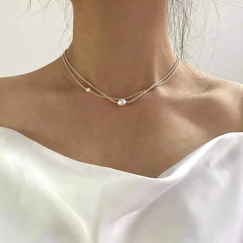 Classic freshwater pearl necklace