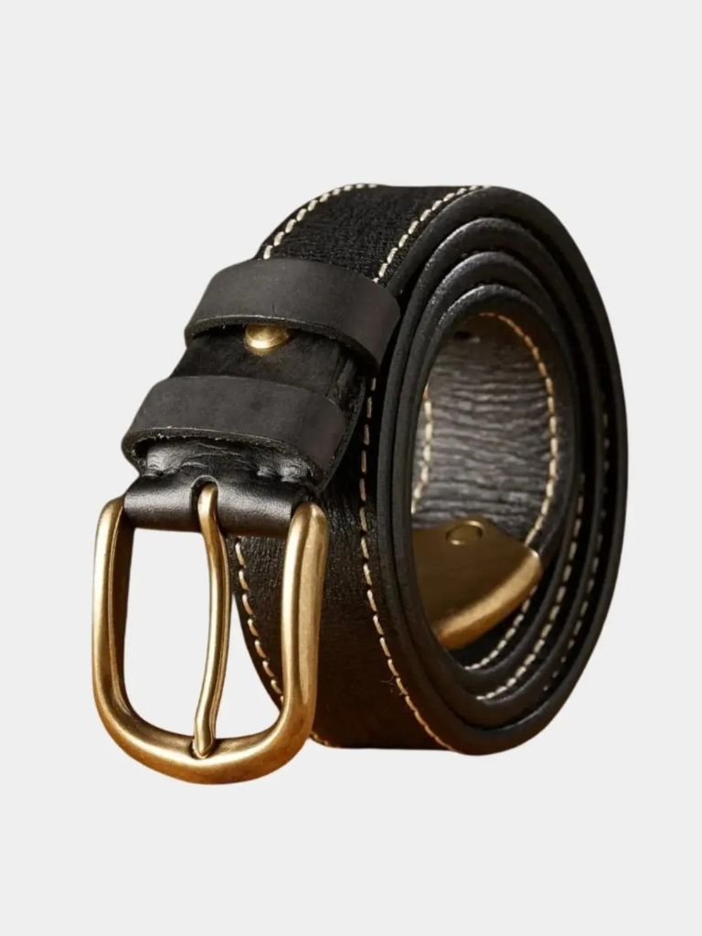 Vintage Thick Leather Belt - Viretti
