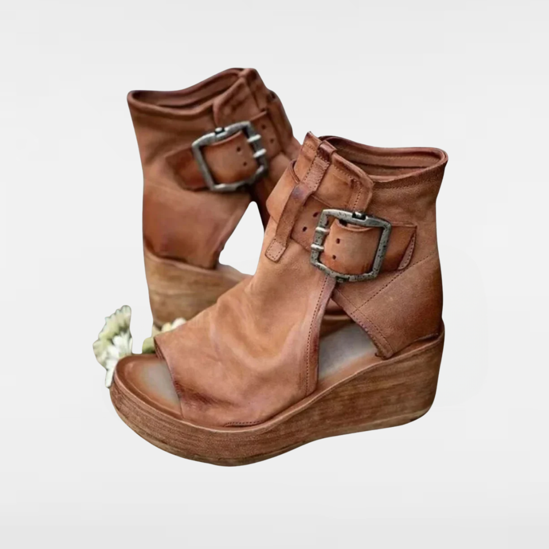 Bellarein | Peep Toe Wedge Heels